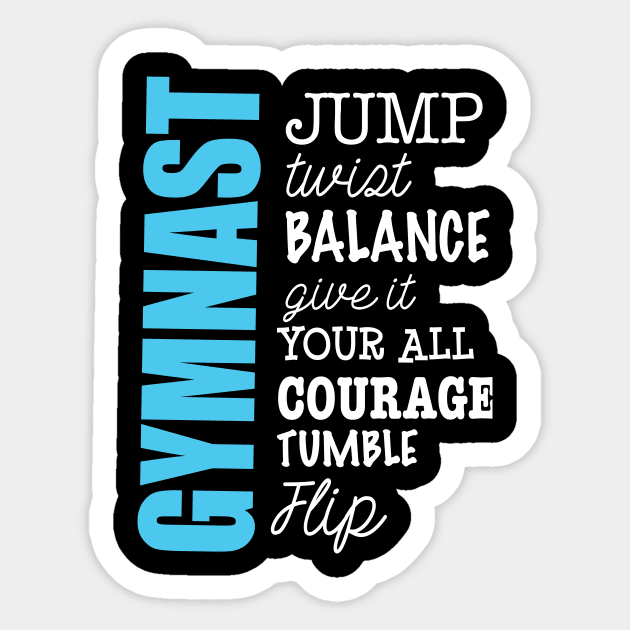 Gymnast Sticker by sportartbubble